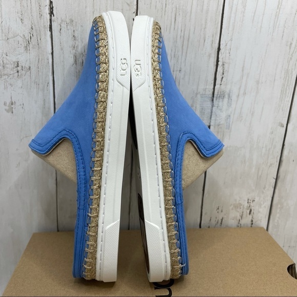 UGG Caleel Blue Nubuck Espadrille Sneaker Size 7 - Picture 6 of 13